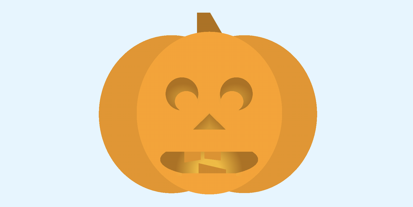 preview of the CSS gradient pumpkin